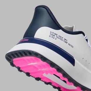 Chaussures de golf hybride sans crampons G.112 Kiltie pour femmes - Blanc/Bleu G/FORE