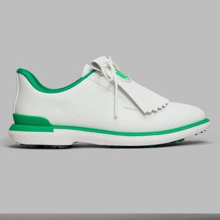 Chaussures de golf sans crampons Gallivan2r Perf Kiltie pour femmes - Blanc/Vert G/FORE
