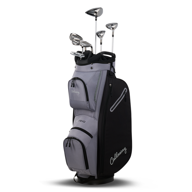 Women's Reva 26 8-Piece Black Cart Bag Package Set with Graphite Shafts CALLAWAY