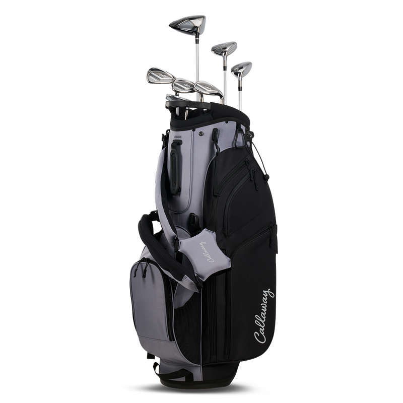 Women's Reva 26 8-Piece Black Stand Bag Package Set with Graphite Shafts