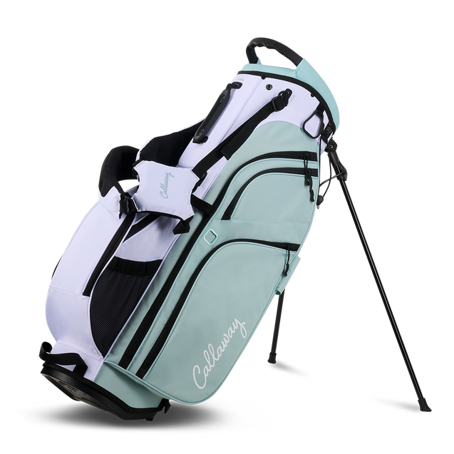 Women's Reva 26 11-Piece Peach/Surf Stand Bag Package Set with