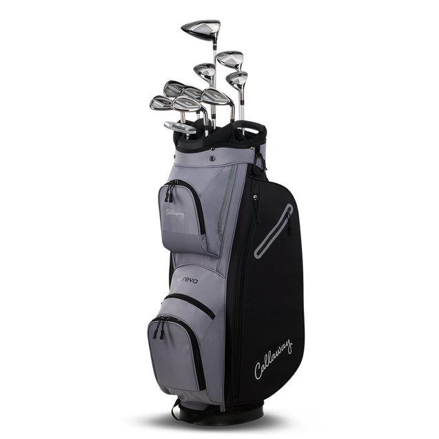 Women's Reva 26 11-Piece Black Cart Bag Package Set with Graphite Shafts - Short CALLAWAY