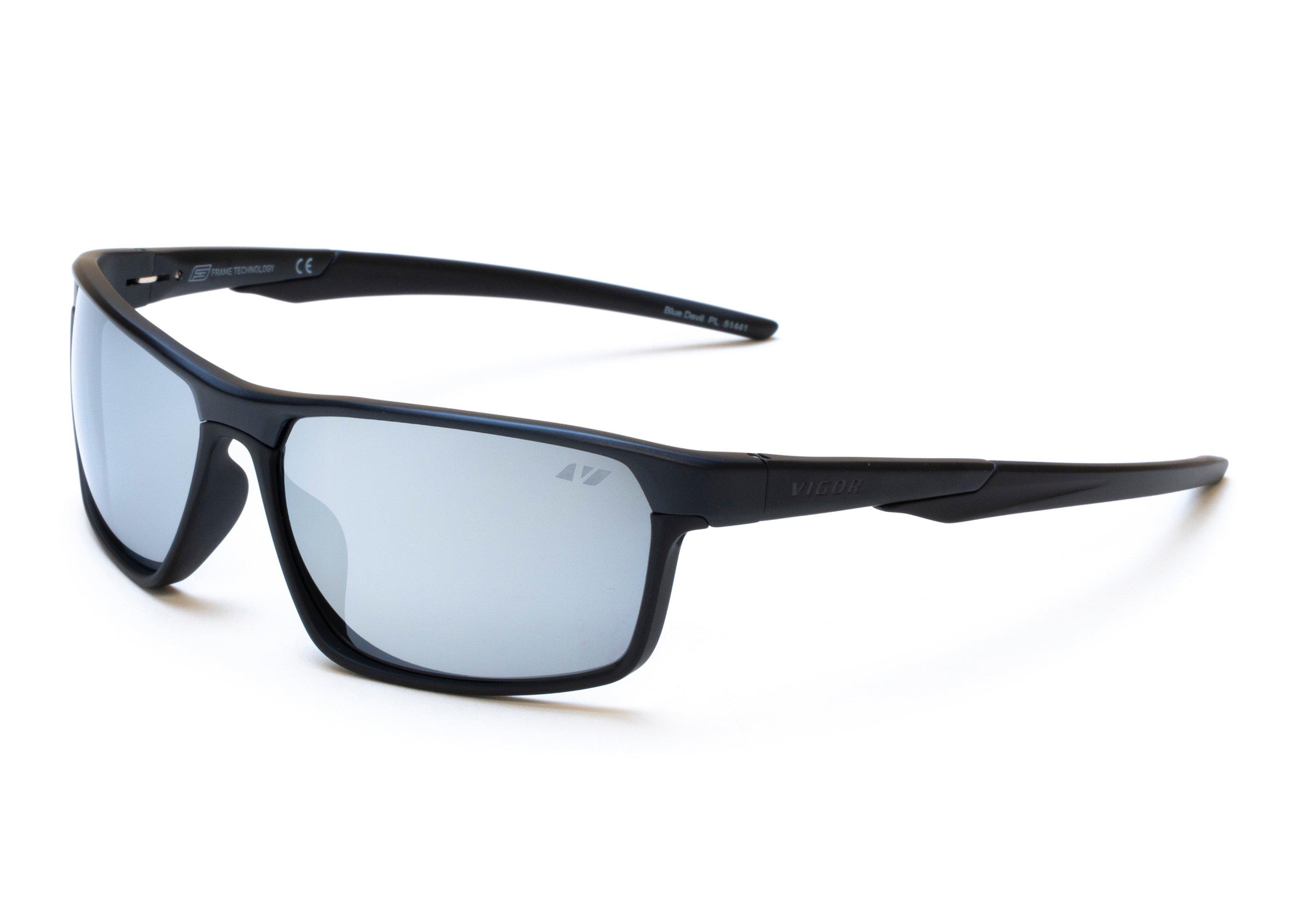 Blue Devil Sunglasses - Black/Grey