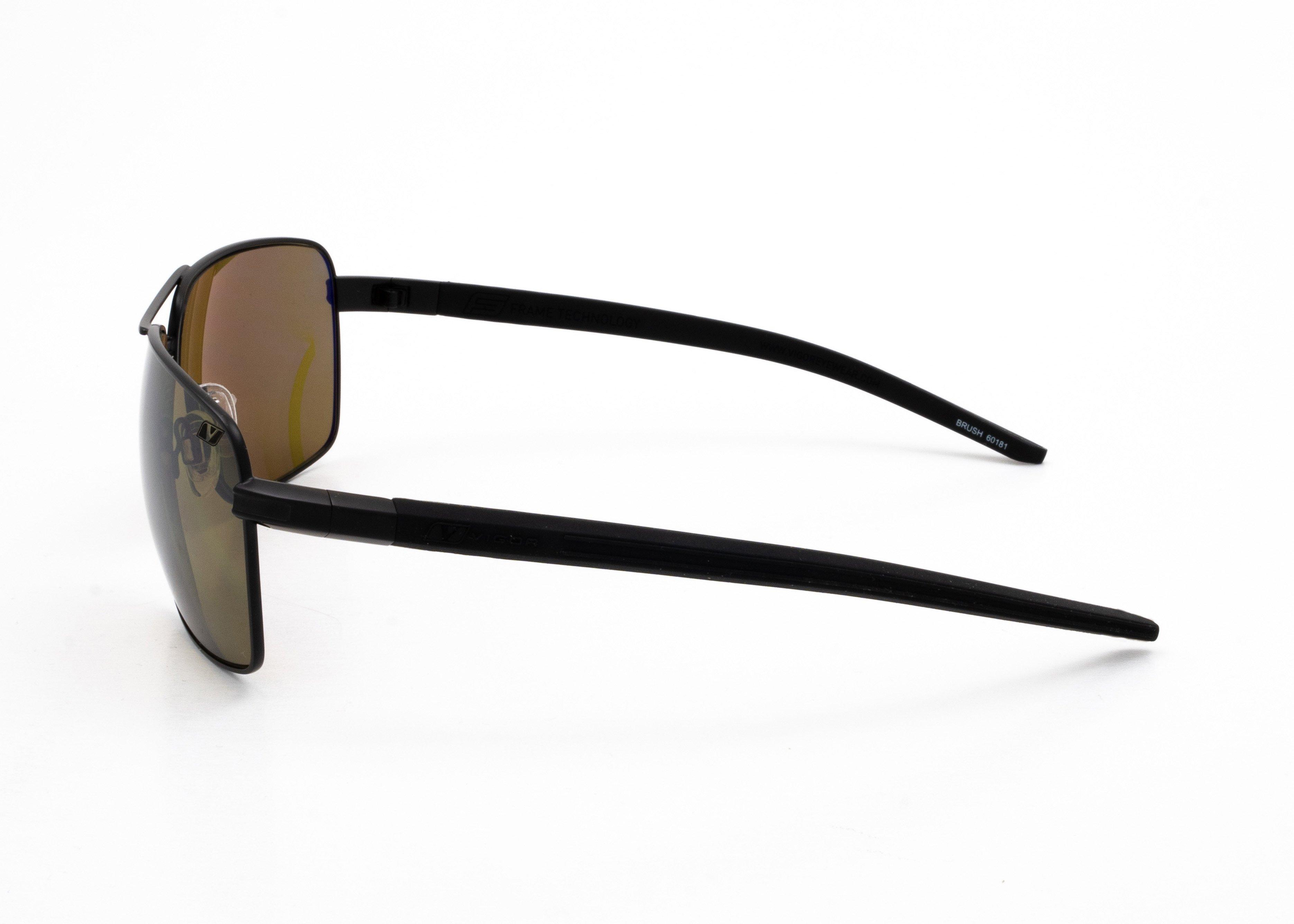 Brush Sunglasses - Black/Amber