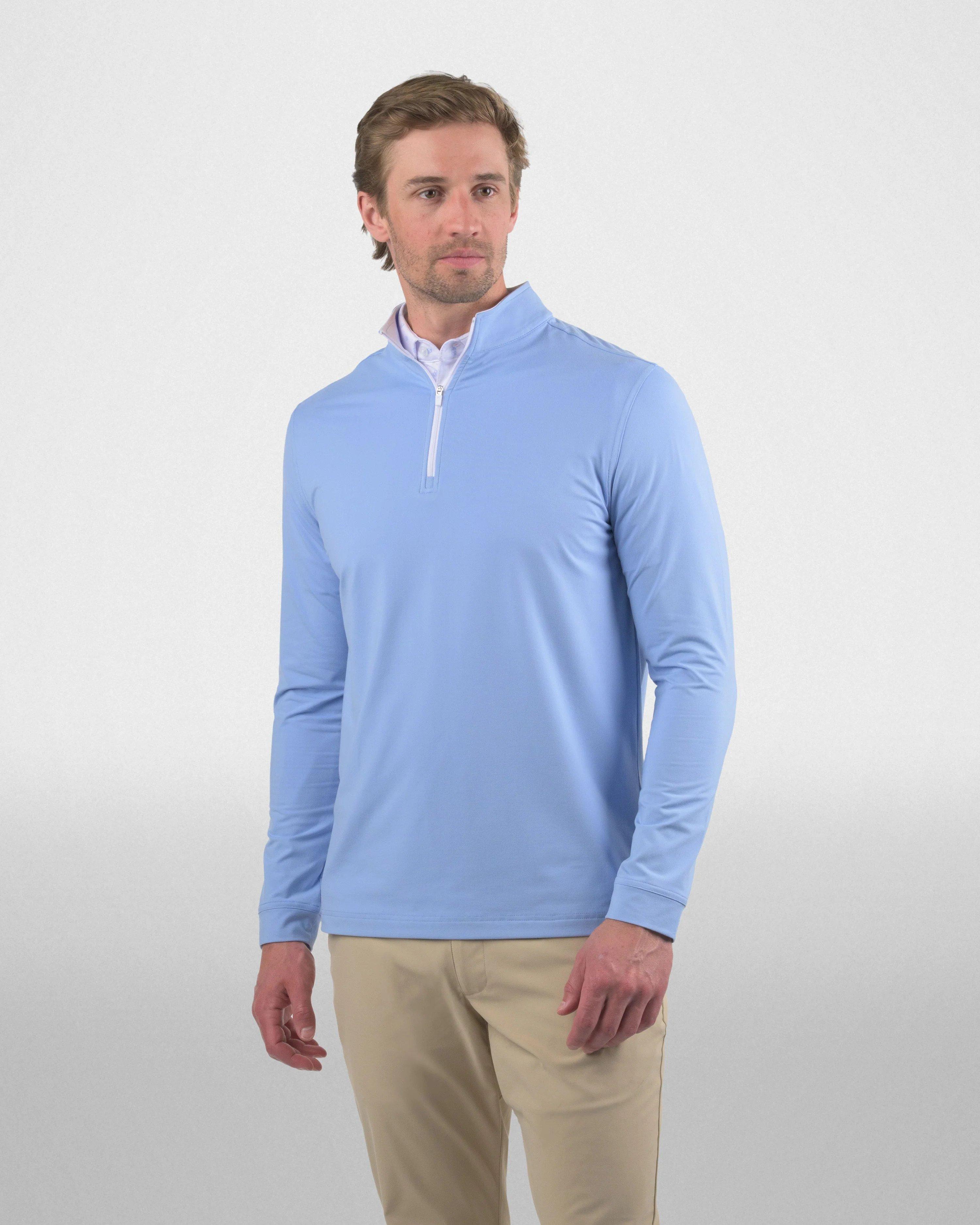 Men's Birdie Blue 1/4 Zip Sweater