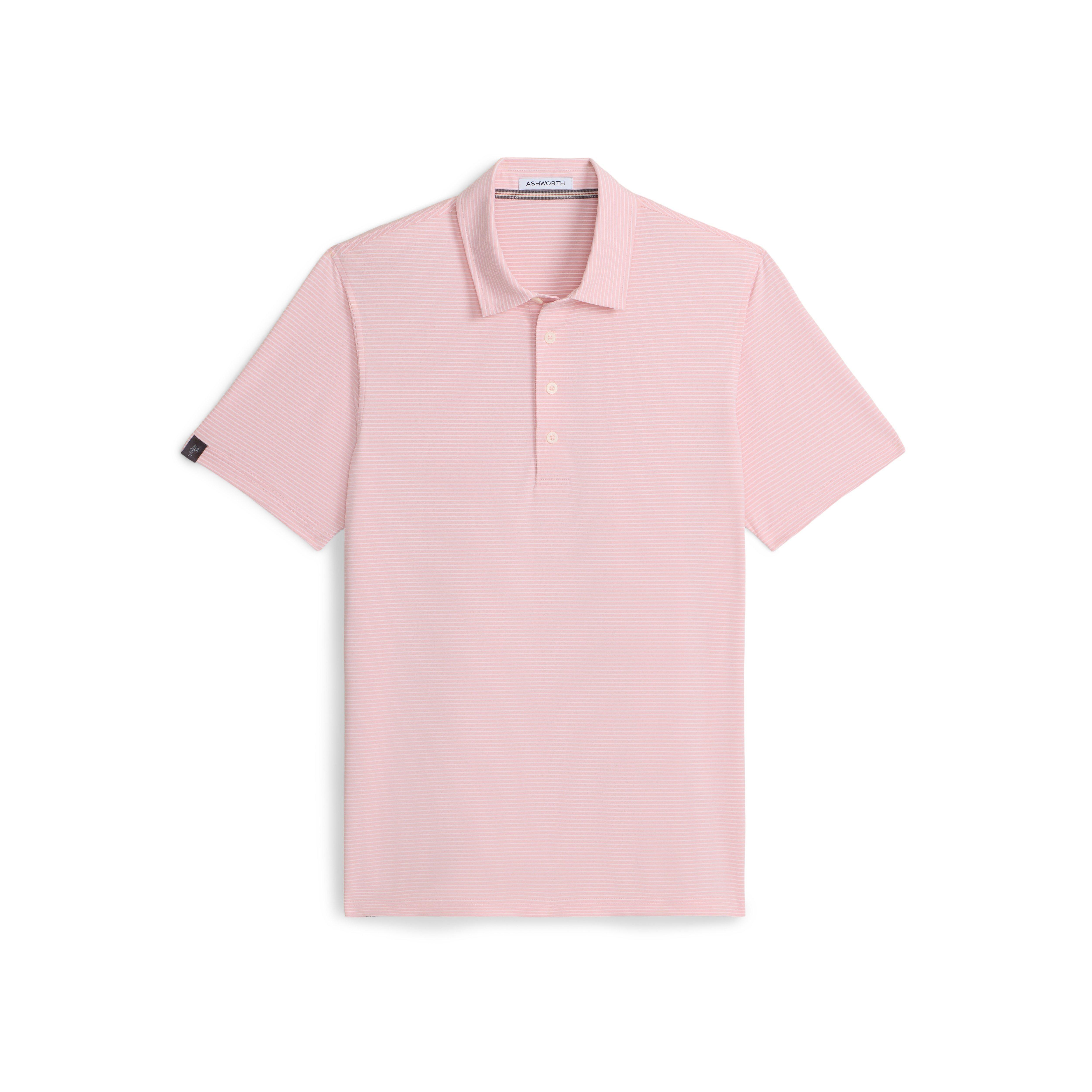 Men's Sand Stripe Short Sleeve Polo