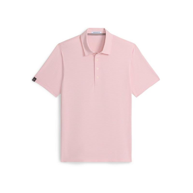 Men's Sand Stripe Short Sleeve Polo