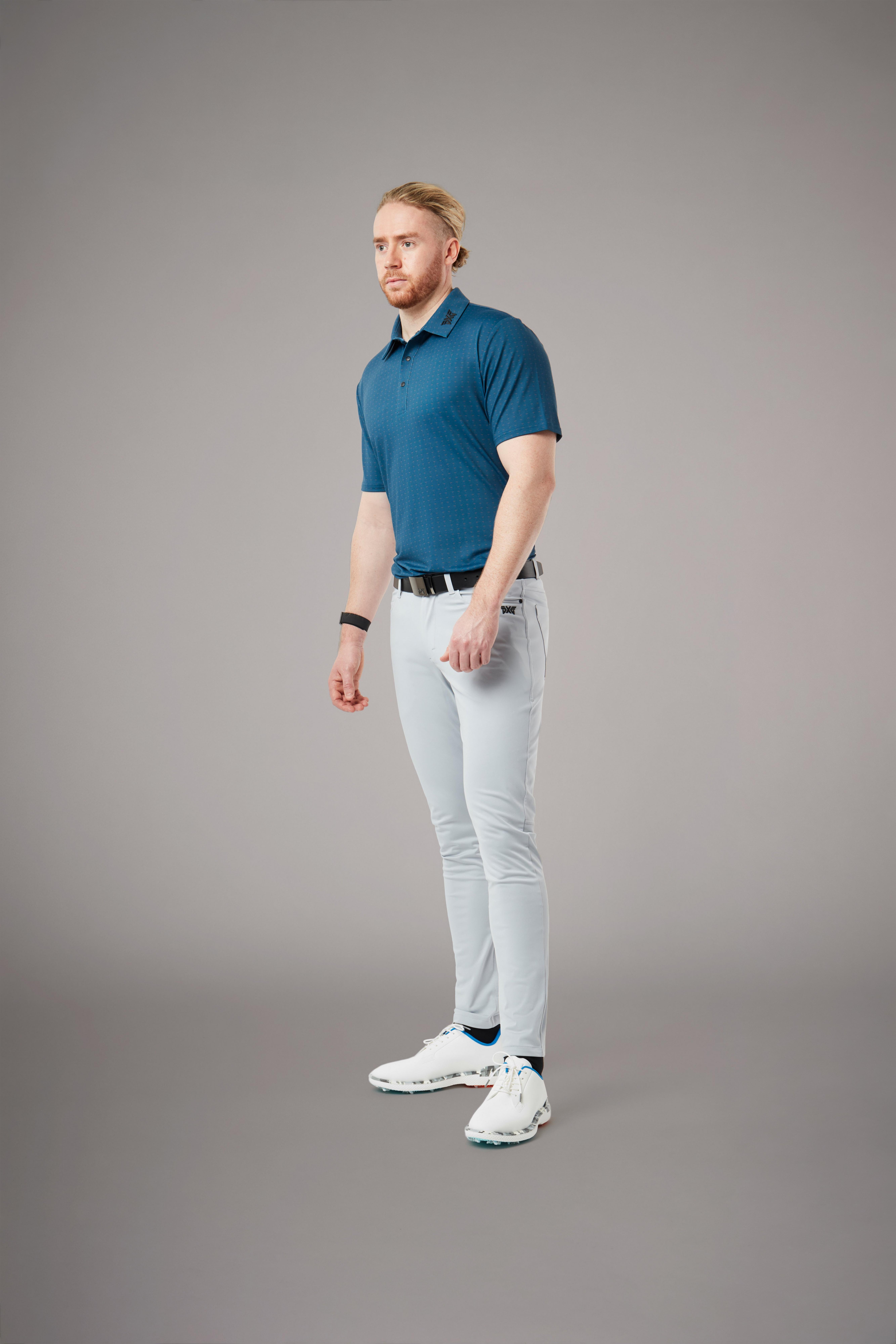 Men's Athletic Fit Tour Crossed Driver Short Sleeve Polo