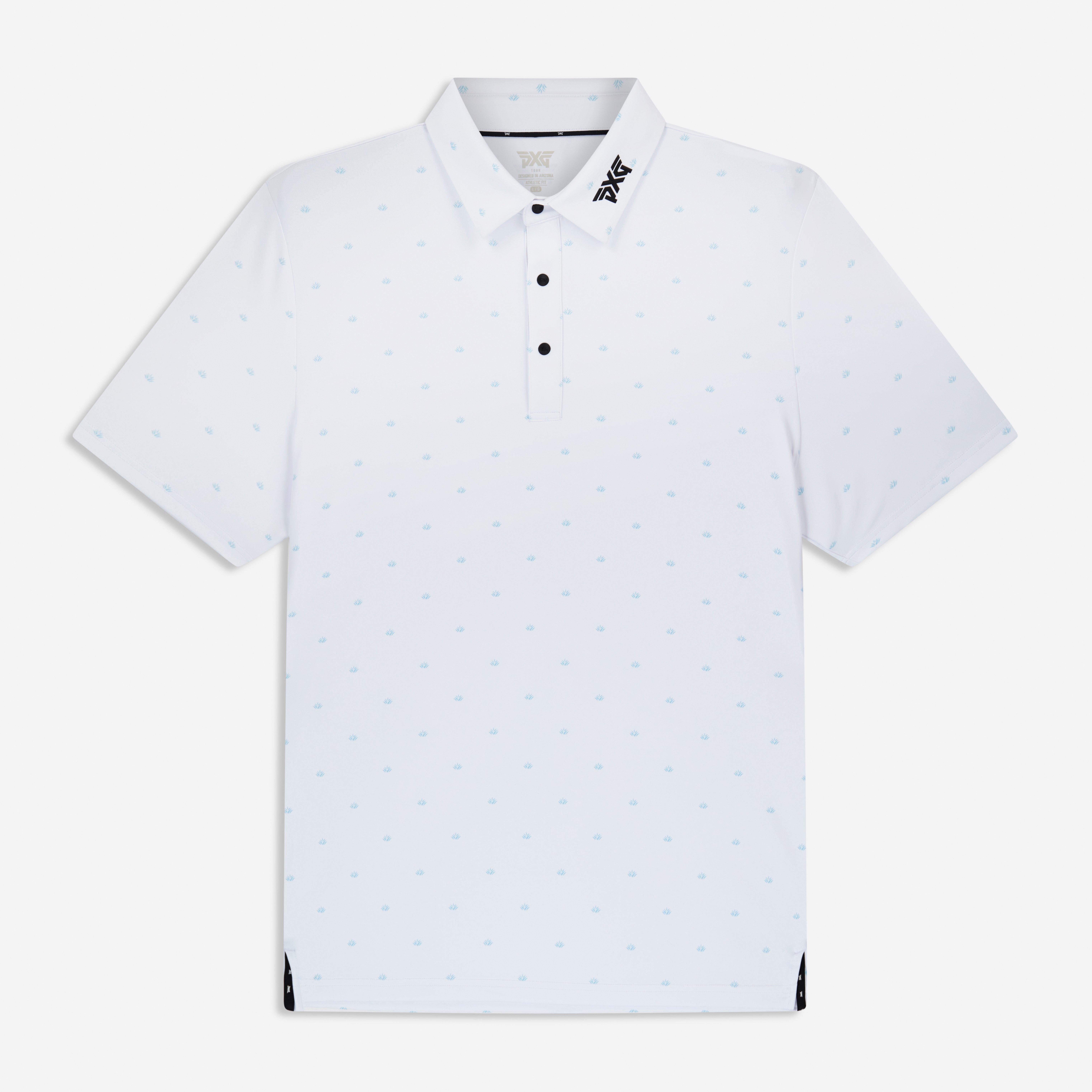 Men's Athletic Fit Tour Succulent Short Sleeve Polo