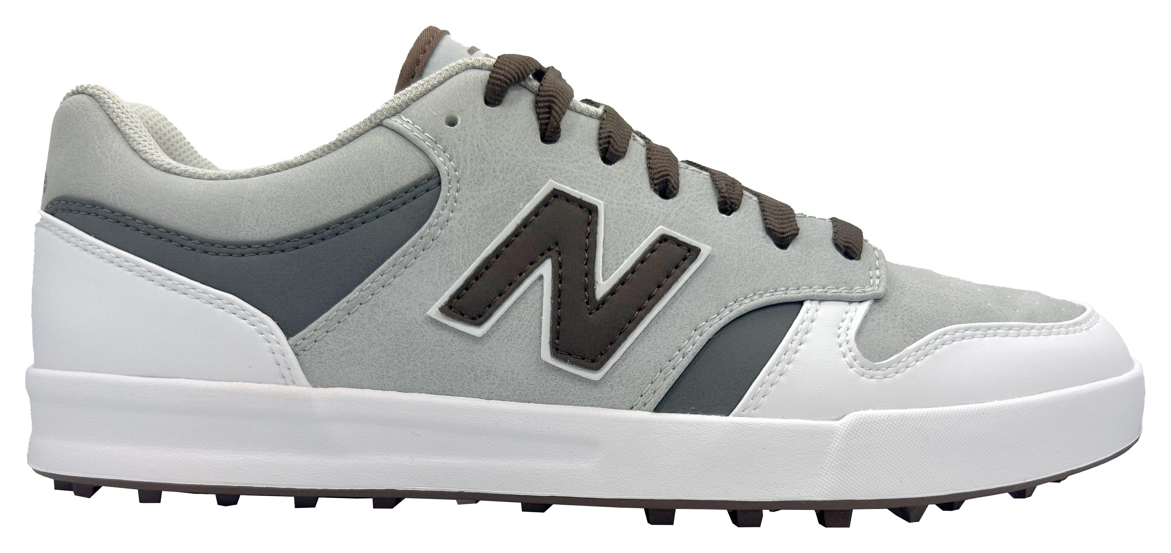 New Balance | Men's 480 Golf SL Spikeless Golf Shoe - White/Grey | in Grey/White, Size 10.5