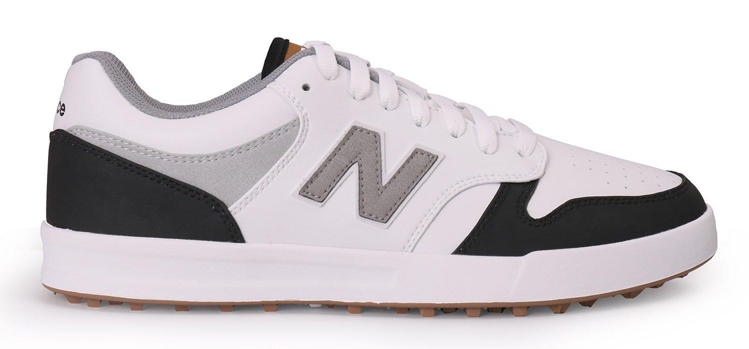 New Balance | Men's 480 Golf SL Spikeless Golf Shoe - White/Black/Grey | in Black/Grey/White, Size 12