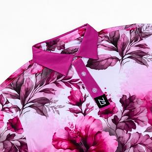 Polo Floral Smoke pour hommes NORTH GOLF GEAR