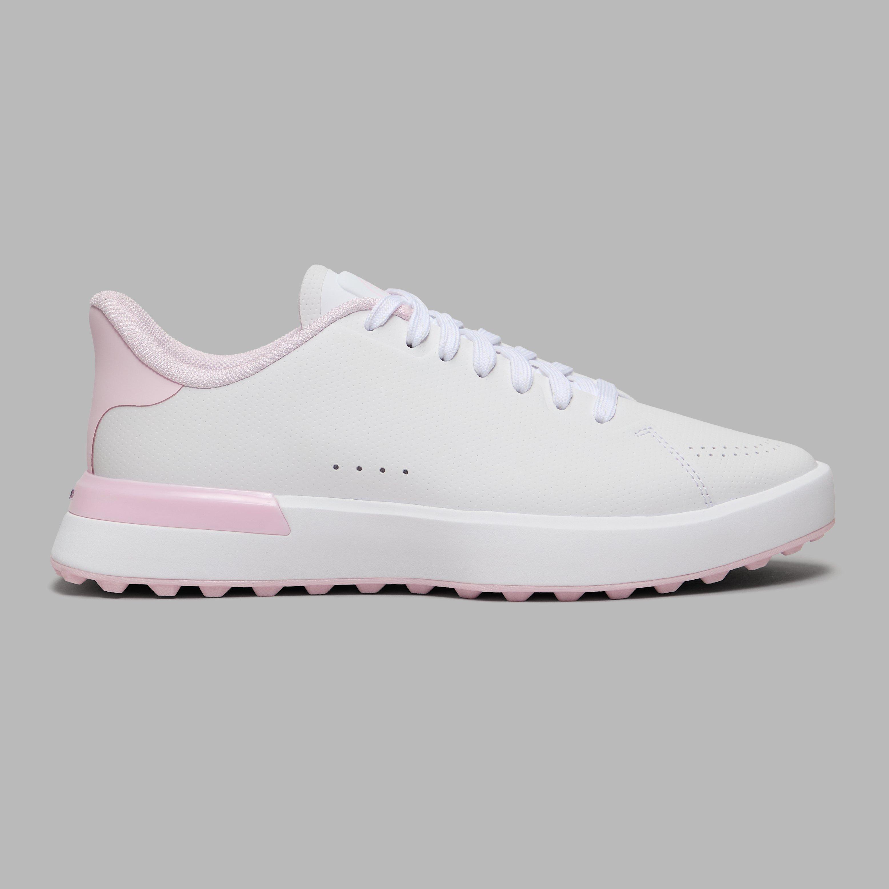 Women's G.112 Perforated Hybrid Kiltie Spikeless Golf Shoe - White/Pink