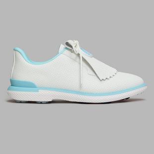 Women's Gallivan2r Perforated Kiltie Spikeless Golf Shoe - White/Light Blue G/FORE