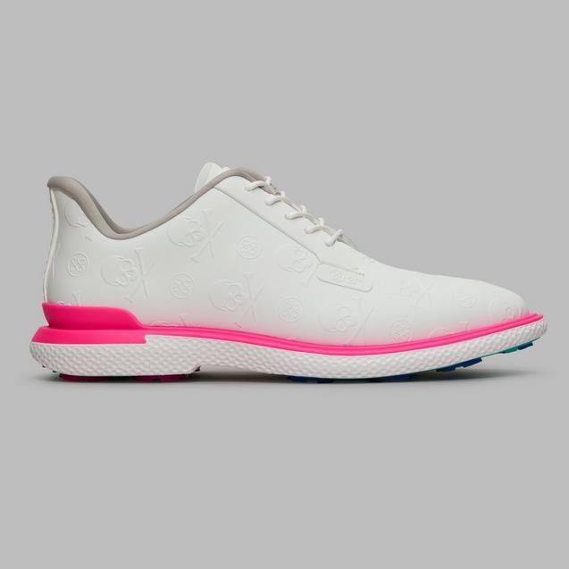 Men's Gallivan2r Embossed Skull & Tees Spikeless Golf Shoe - White/Pink G/FORE