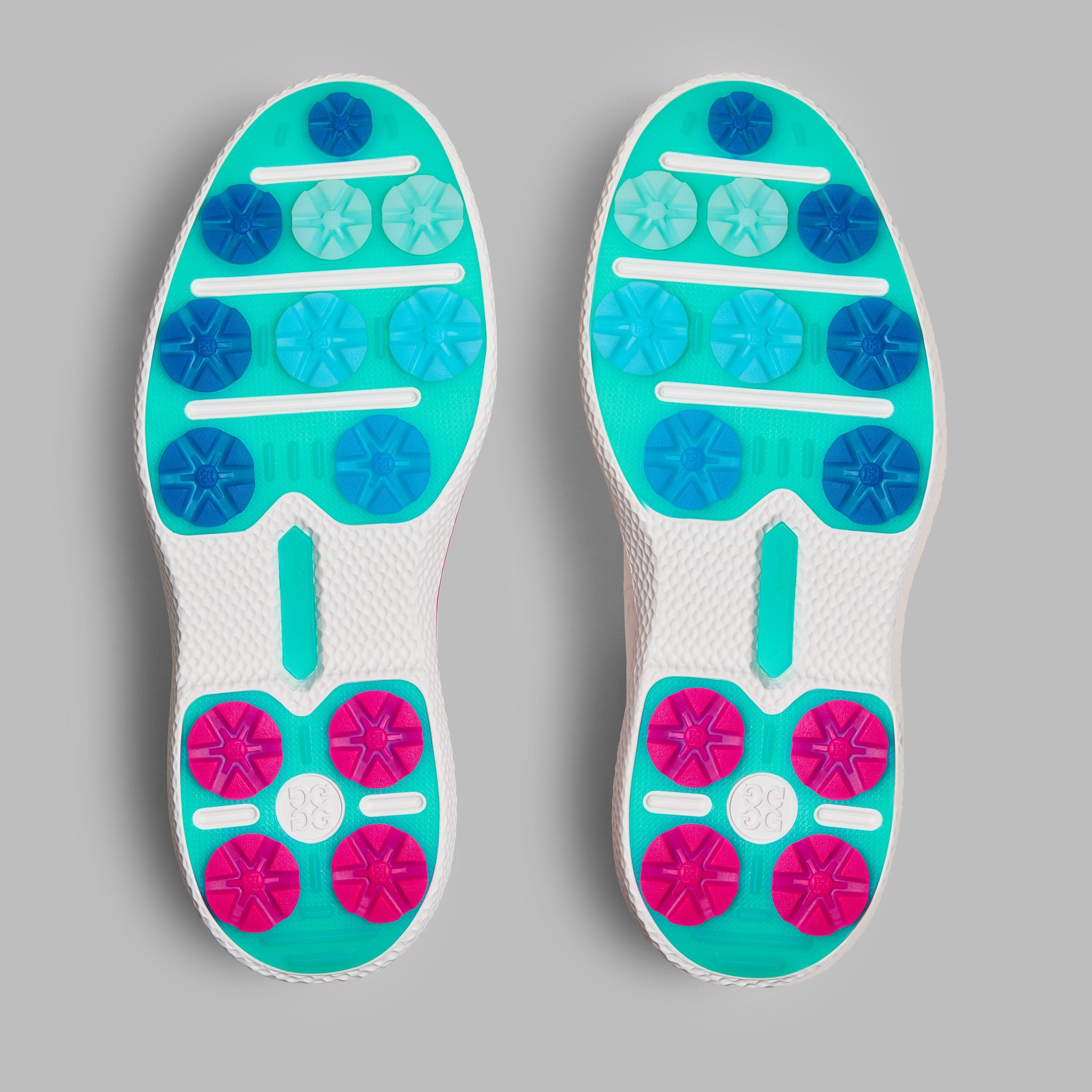 Men's Gallivan2r Embossed Skull & Tees Spikeless Golf Shoe - White/Pink