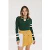 Women's Alice Ribbed Keyhole Long Sleeve Polo