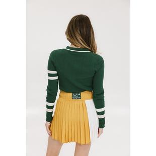 Women's Alice Ribbed Keyhole Long Sleeve Polo FORE ALL