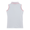 Women's Cooling Collar Stripe Sleeveless Polo