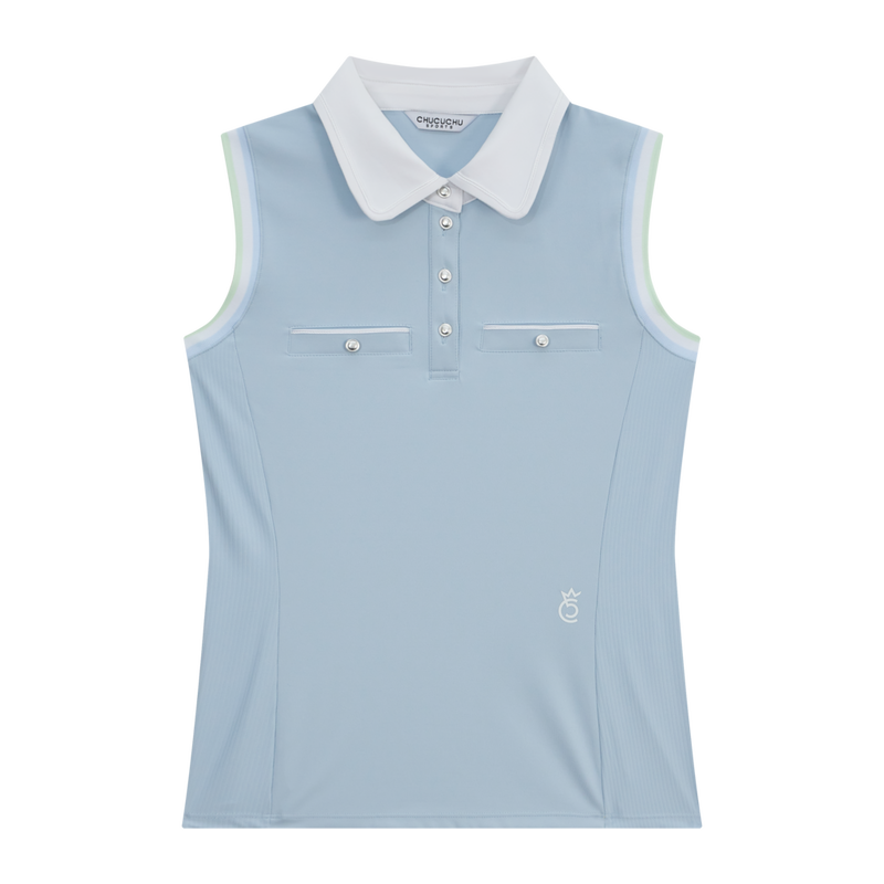 Women's Mellow Collar Sleeveless Polo
