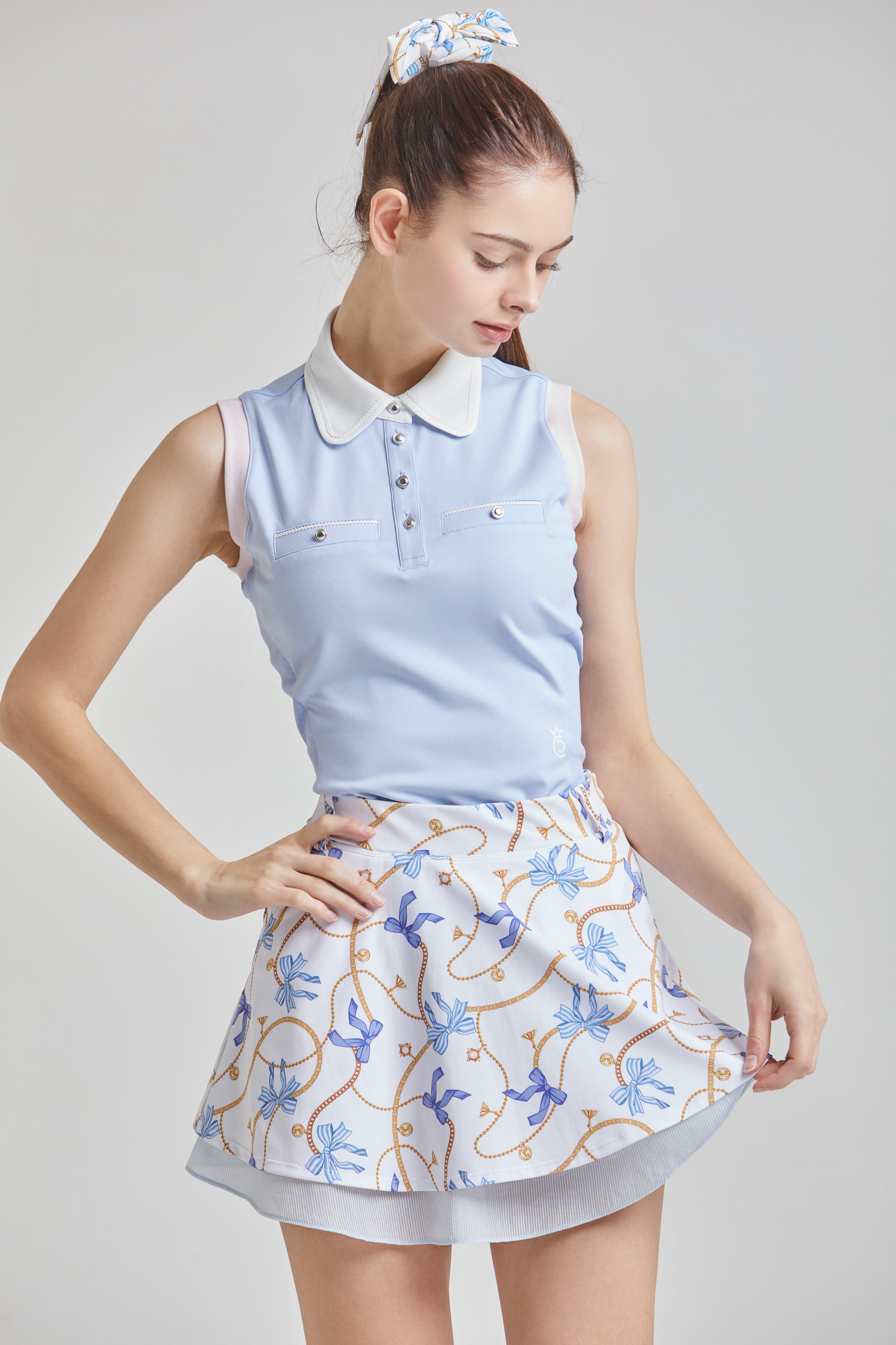 Women's Mellow Collar Sleeveless Polo