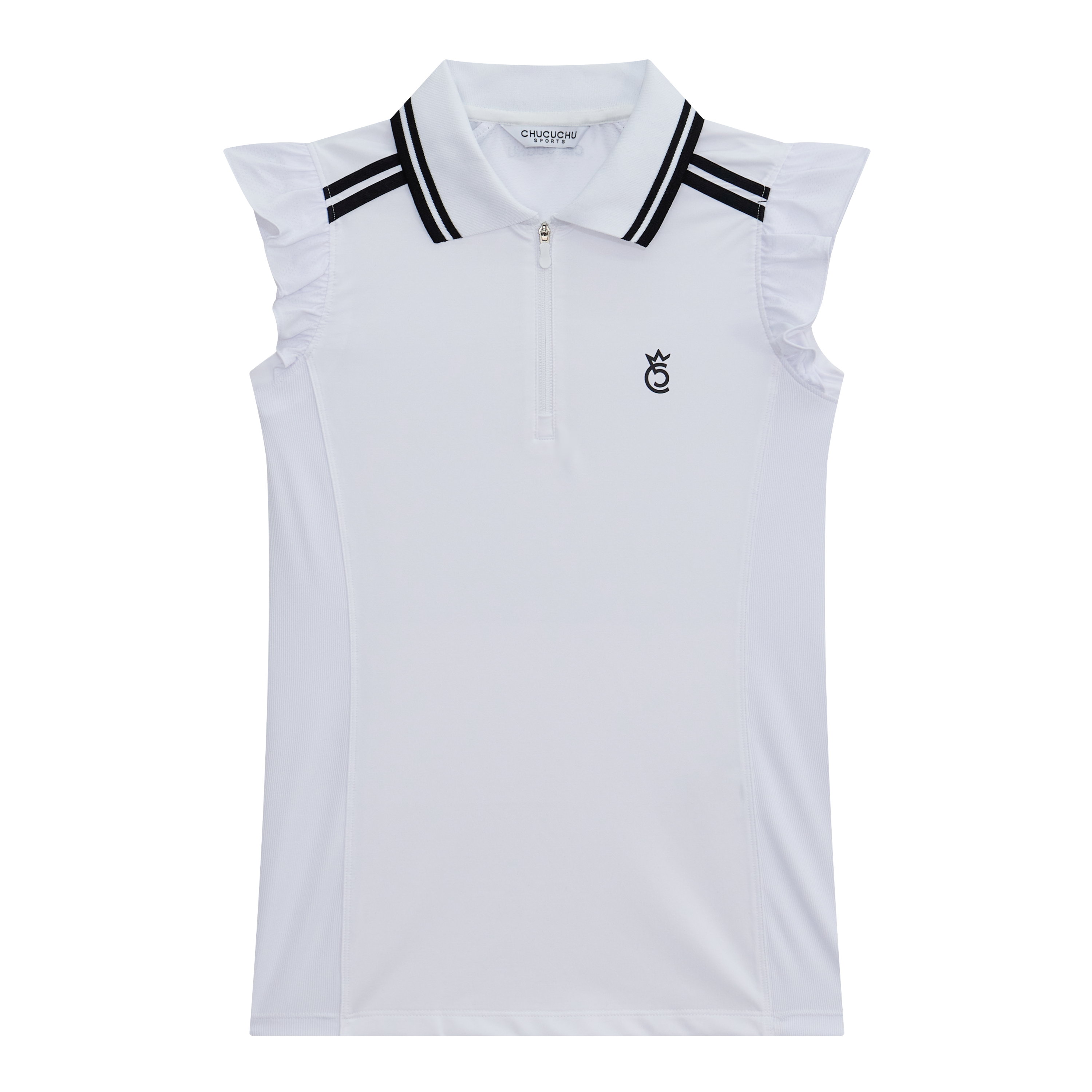 Women's Ruffle Sleeveless Polo
