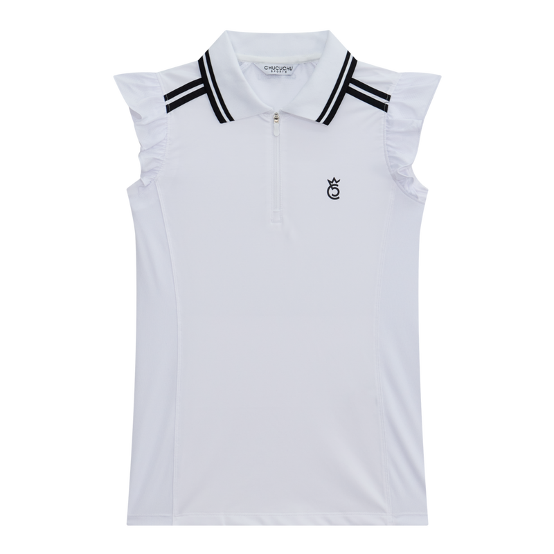 Women's Ruffle Sleeveless Polo