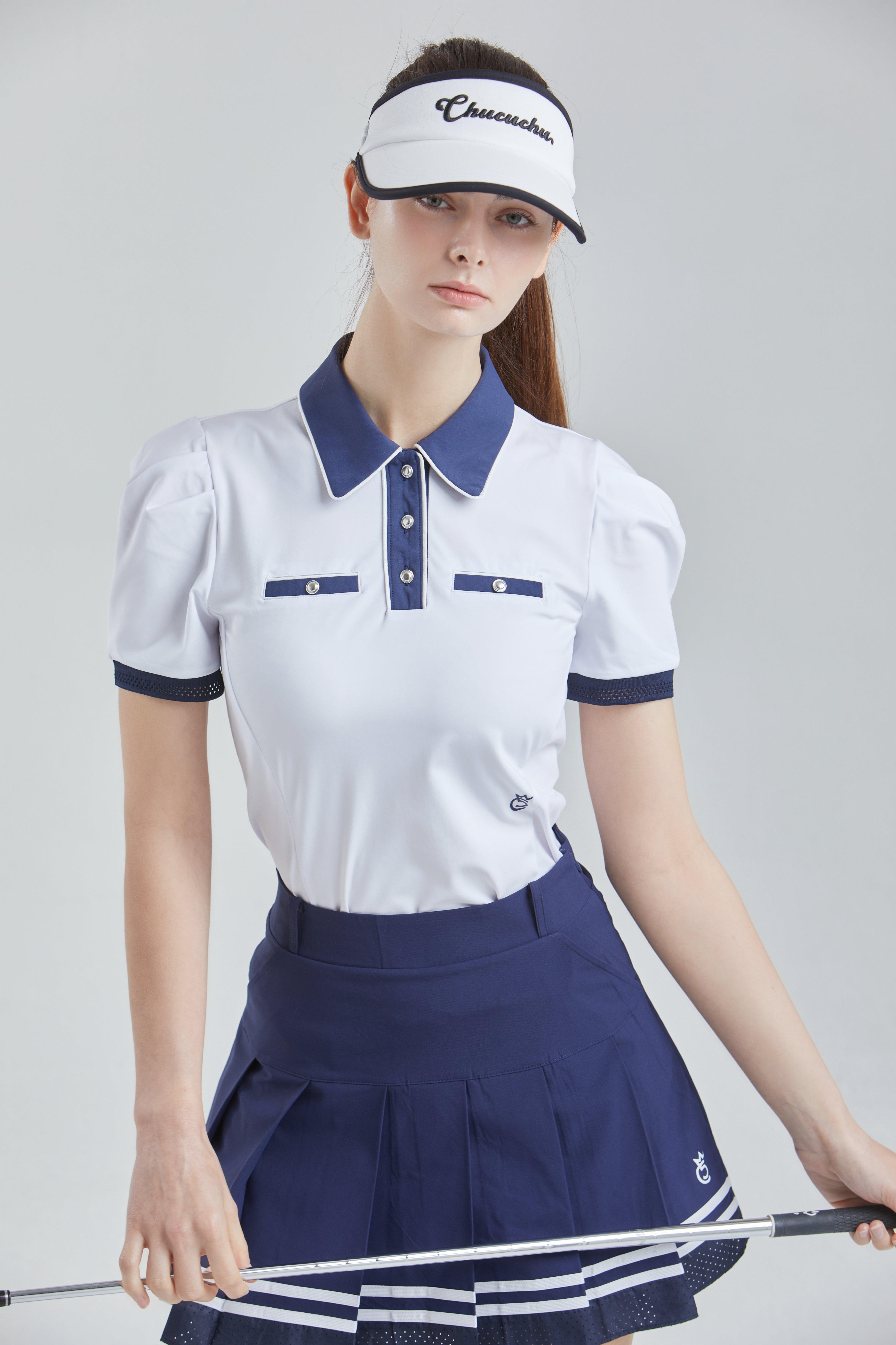 Women's Puff Short Sleeve Polo