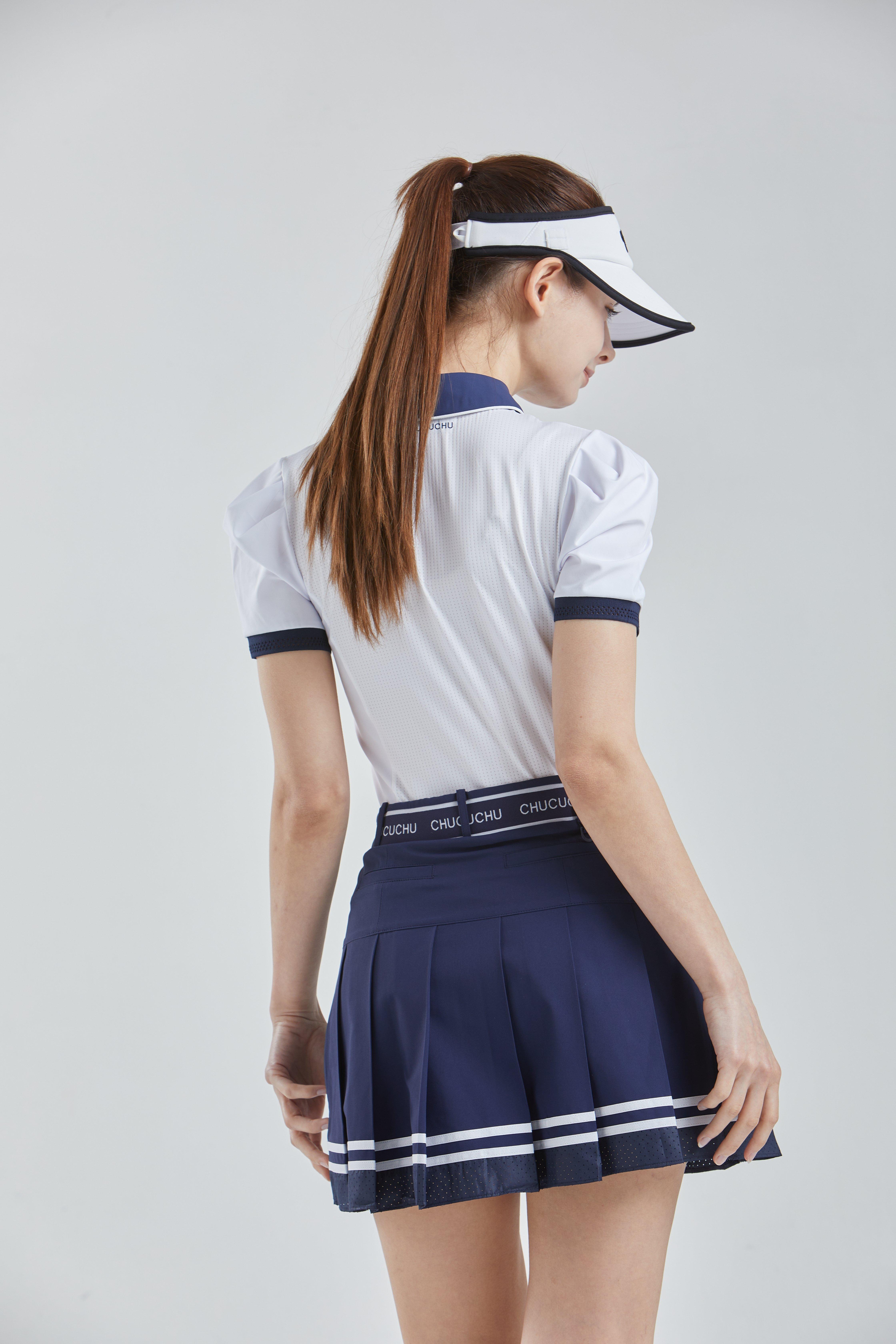 Women's Puff Short Sleeve Polo