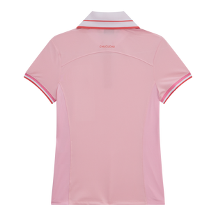 Women's Contrast Collar Short Sleeve Polo CHUCUCHU