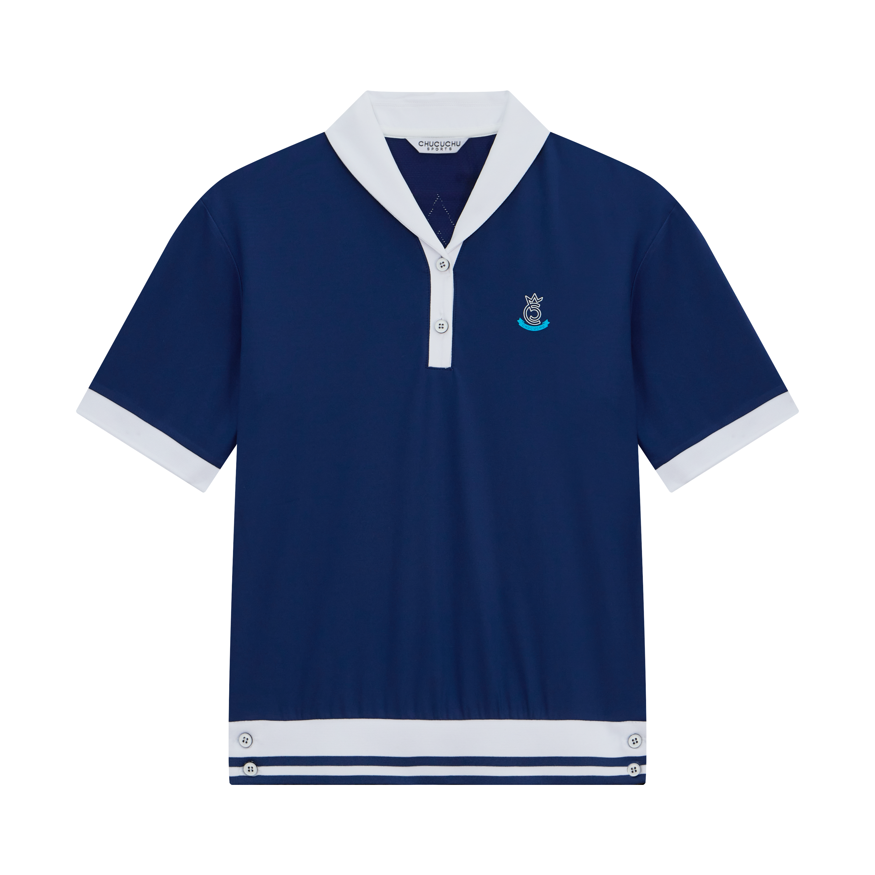 Women's Petit Collar Short Sleeve Polo
