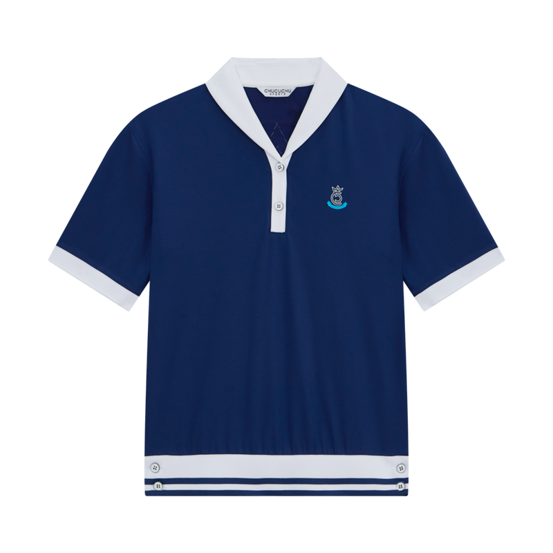 Women's Petit Collar Short Sleeve Polo