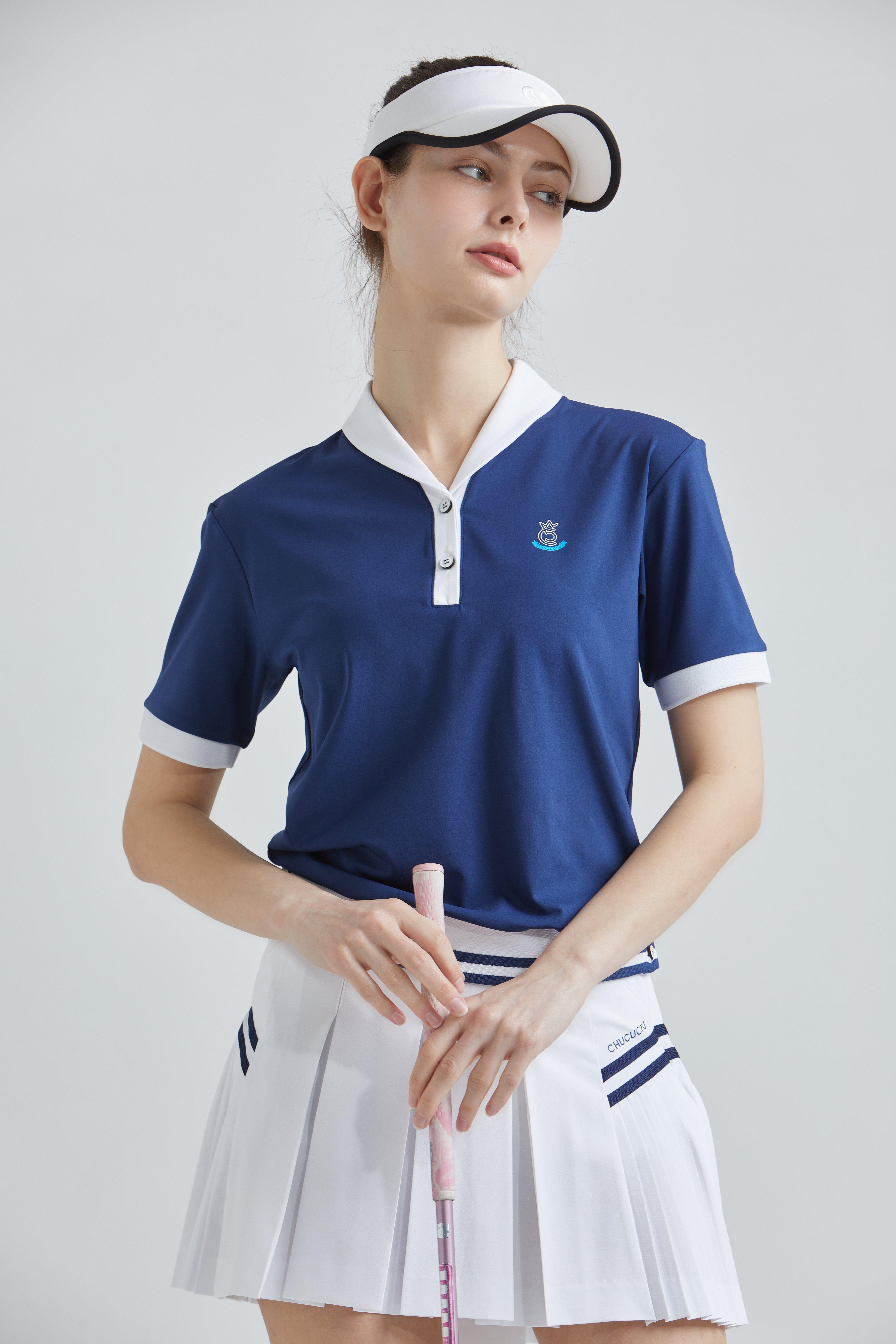 Women's Petit Collar Short Sleeve Polo