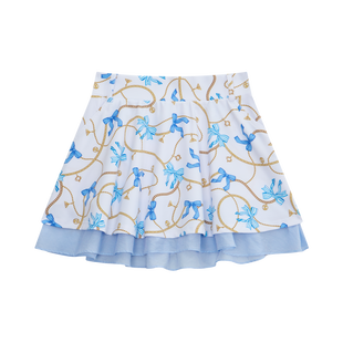 Jupe AOP Bow pour femmes CHUCUCHU