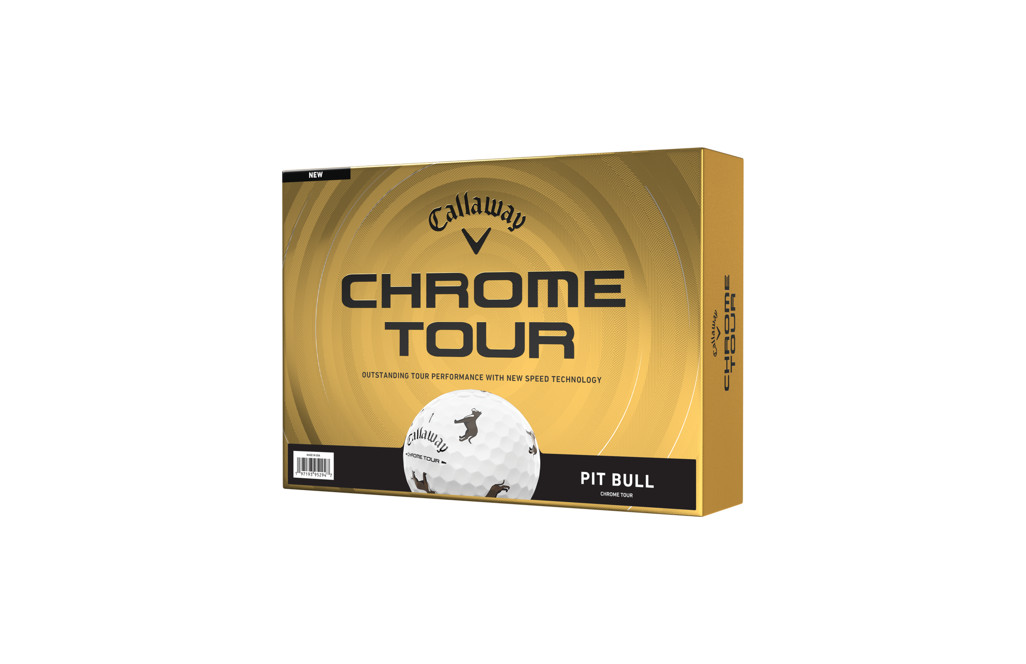 Limited Edition - Chrome Tour Golf Balls Dogs