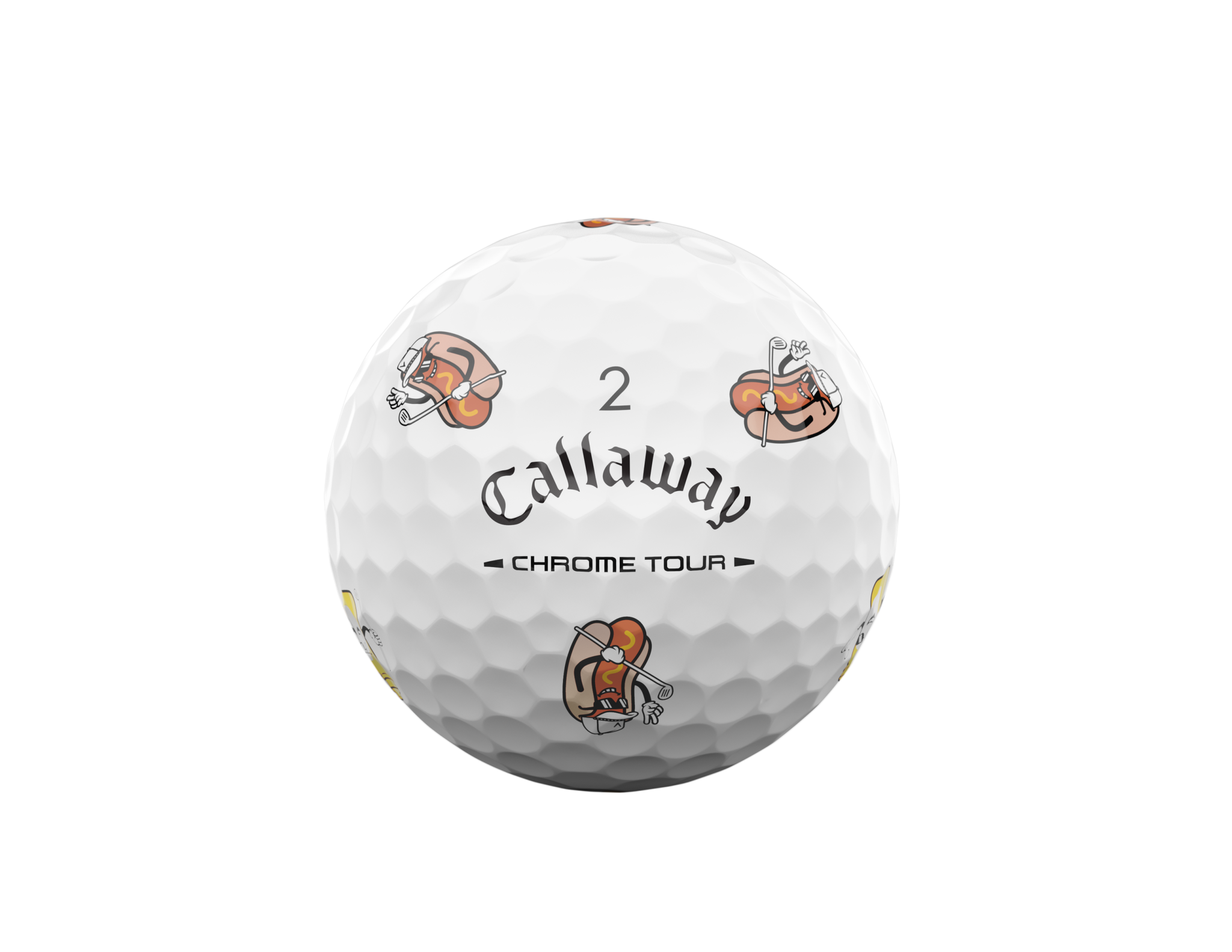 Limited Edition - Chrome Tour Golf Balls - Hotdog