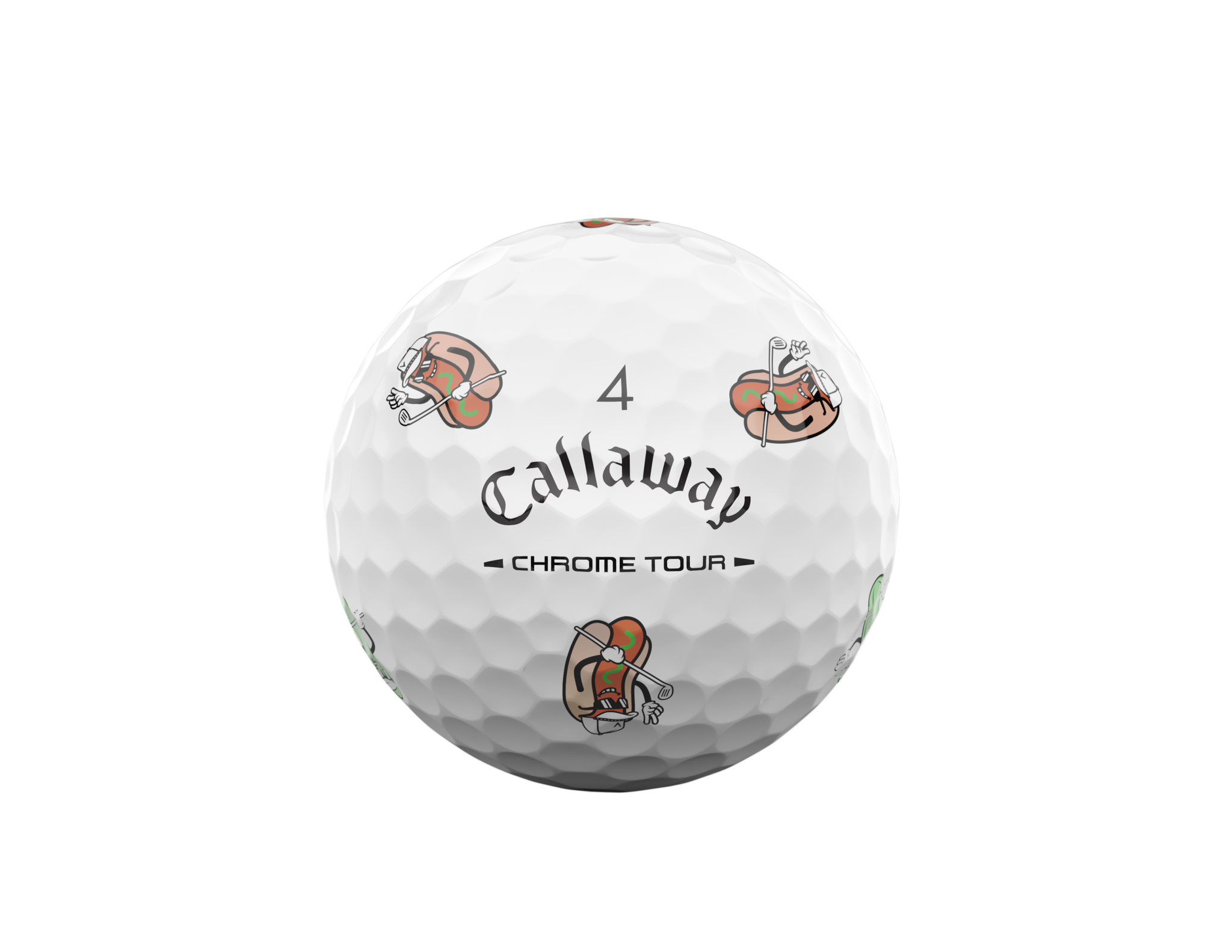 Limited Edition - Chrome Tour Golf Balls - Hotdog
