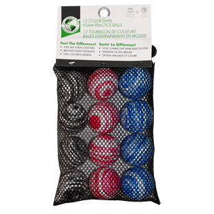 Balles d'entra&icirc;nement en mousse Swirl JEF WORLD OF GOLF