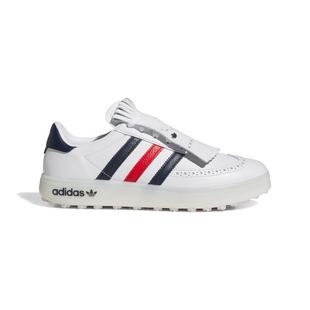 Men's Course Cup Spikeless Golf Shoe - White/Navy/Red ADIDAS
