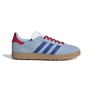 Men's Gazelle Spikeless Golf Shoe - Blue/Red ADIDAS