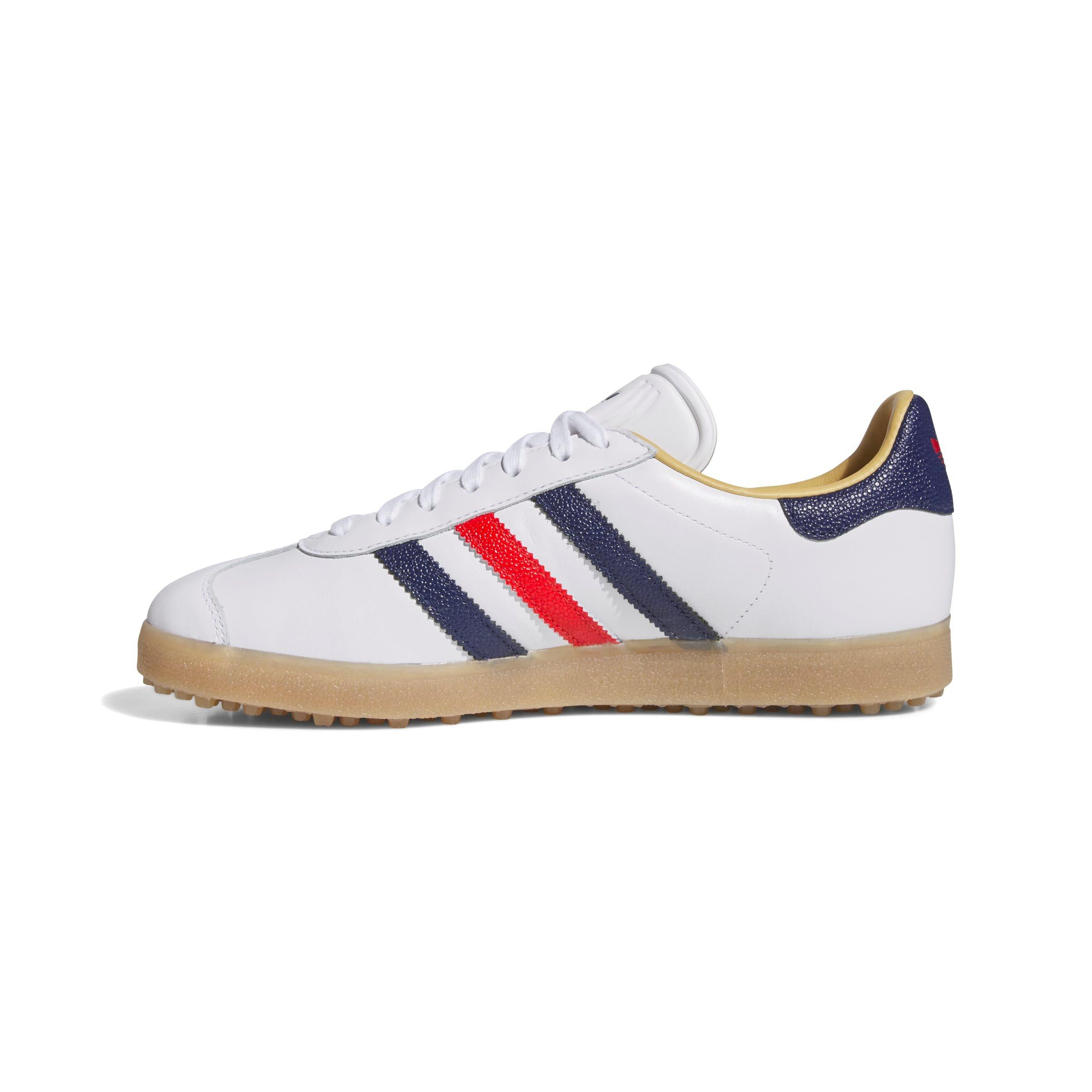 Men's Gazelle Spikeless Golf Shoe - White/Navy/Red