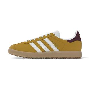 Gazelle Spikeless Golf Shoe - Gold/White/Maroon ADIDAS