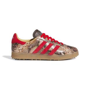 Chaussures Gazelle LUX sans crampons pour hommes - Brun/Rouge ADIDAS