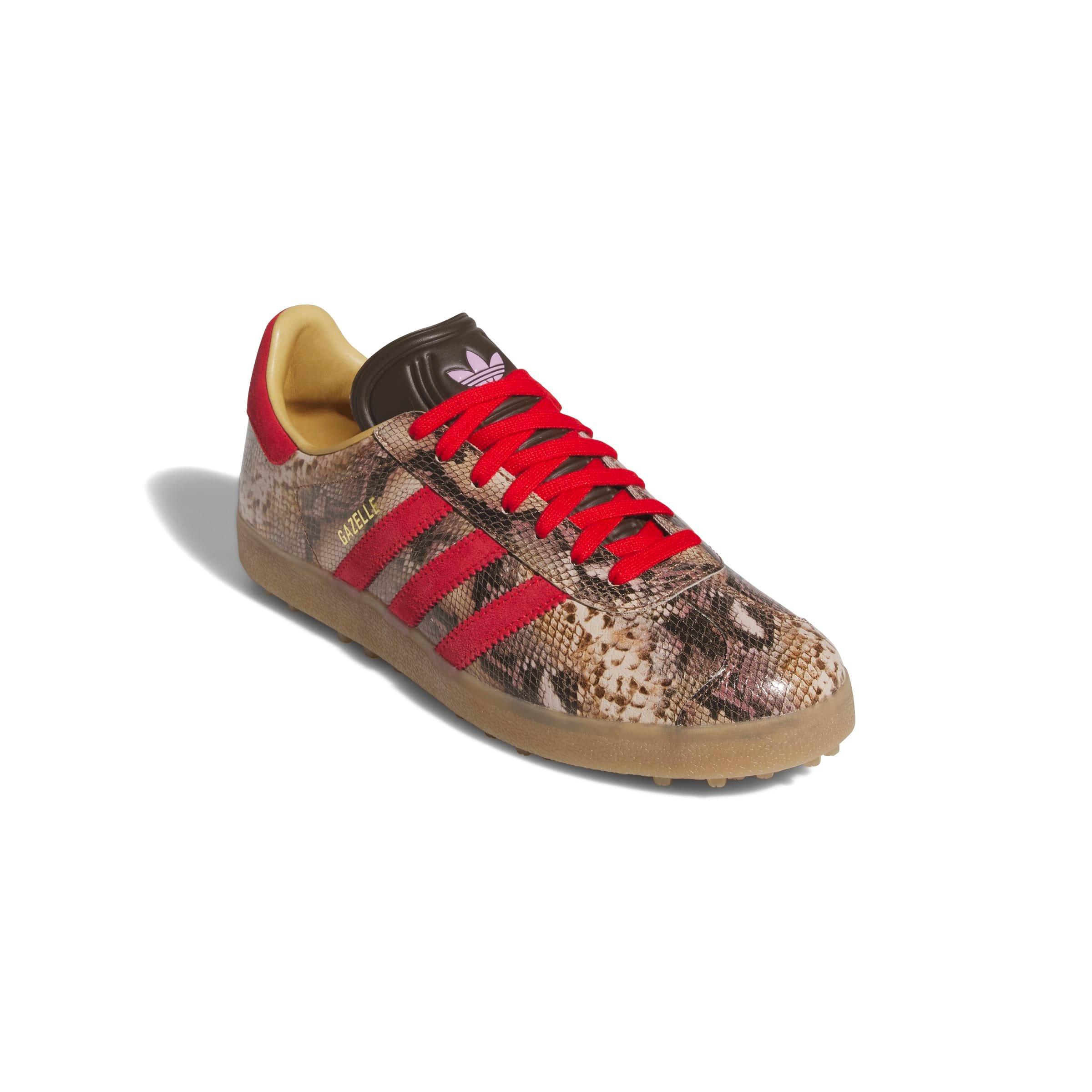 Men's Gazelle LUX Spikeless Golf Shoe - Brown/Red