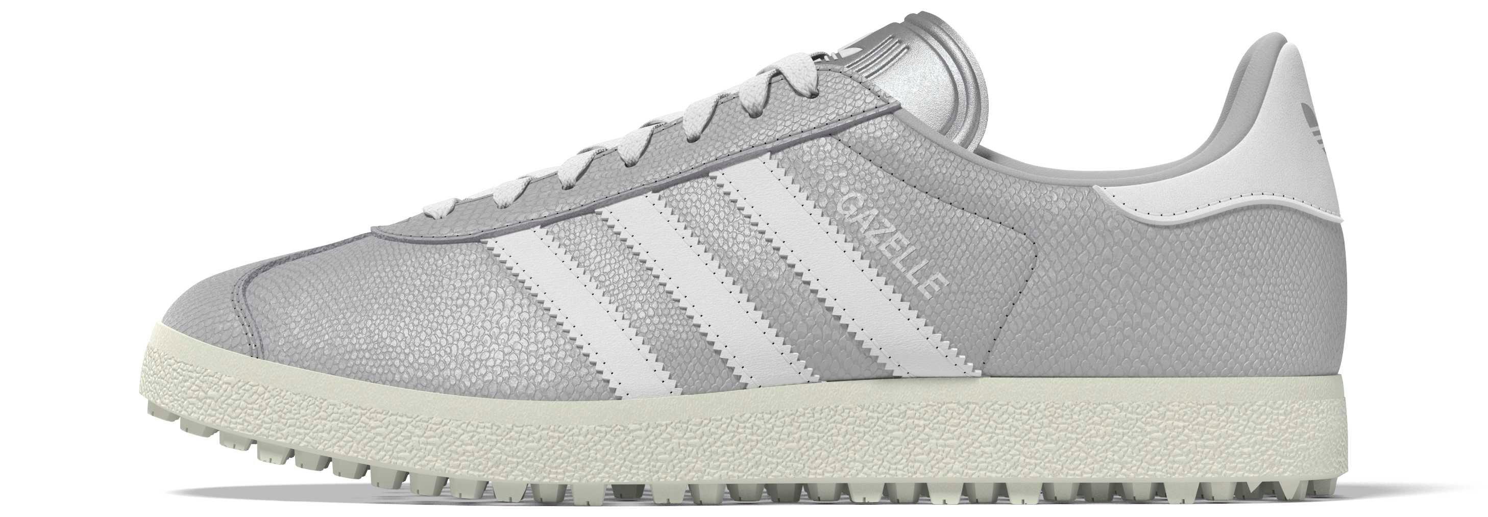 Women's Gazelle Spikeless Golf Shoe - Silver/White