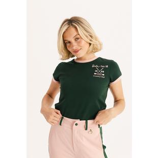 Women's Barbie Golfer Ringer T-Shirt FORE ALL