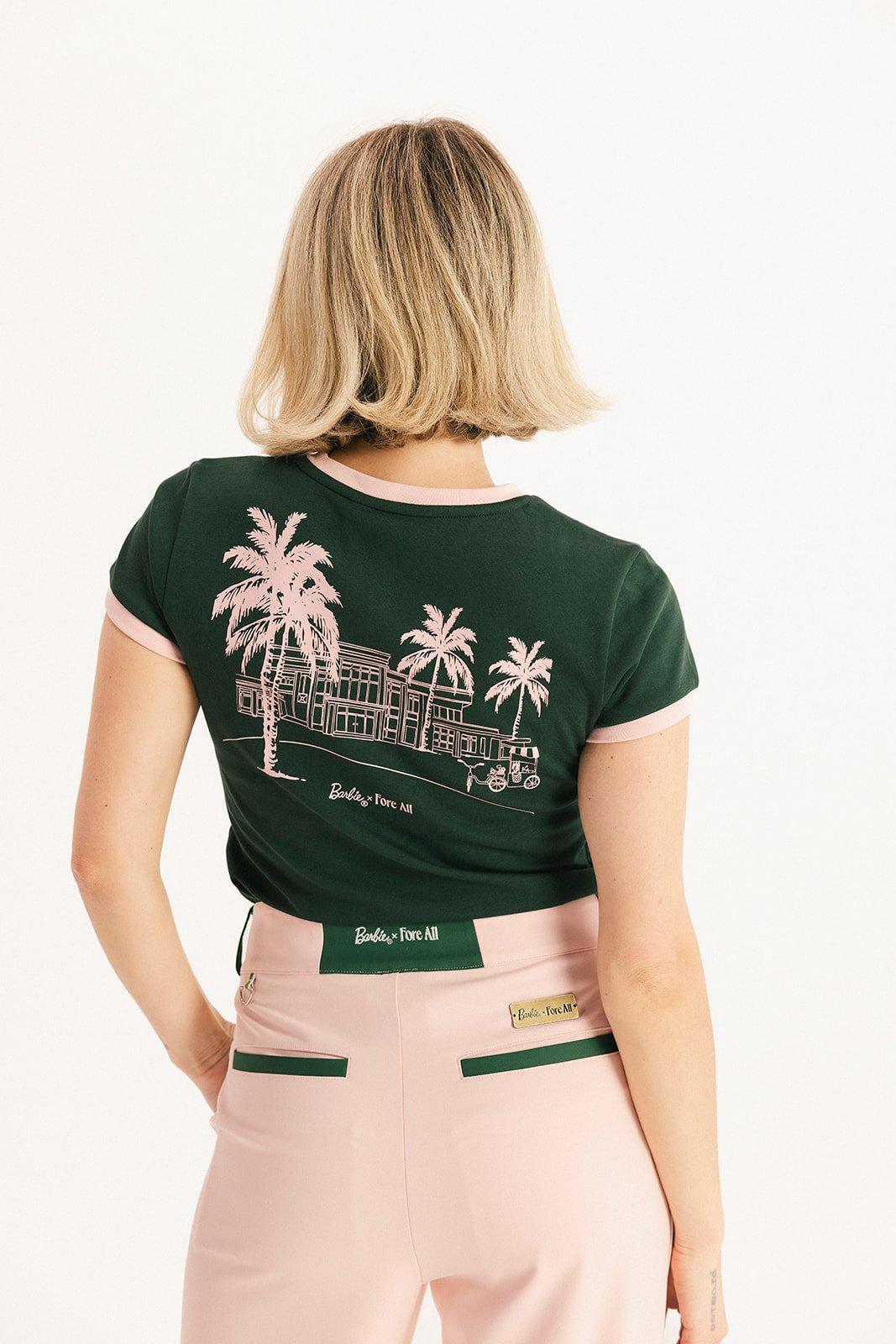 Women's Barbie Golfer Ringer T-Shirt