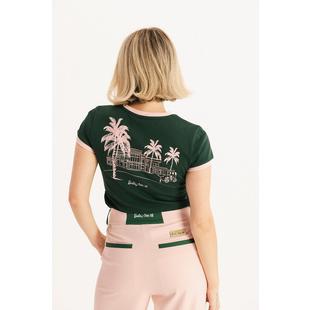 Women's Barbie Golfer Ringer T-Shirt FORE ALL