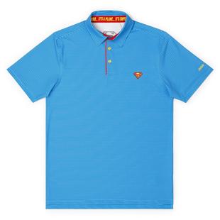 Men's Superman Logo Short Sleeve Polo BREAKFAST BALLS