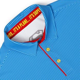Men's Superman Logo Short Sleeve Polo BREAKFAST BALLS